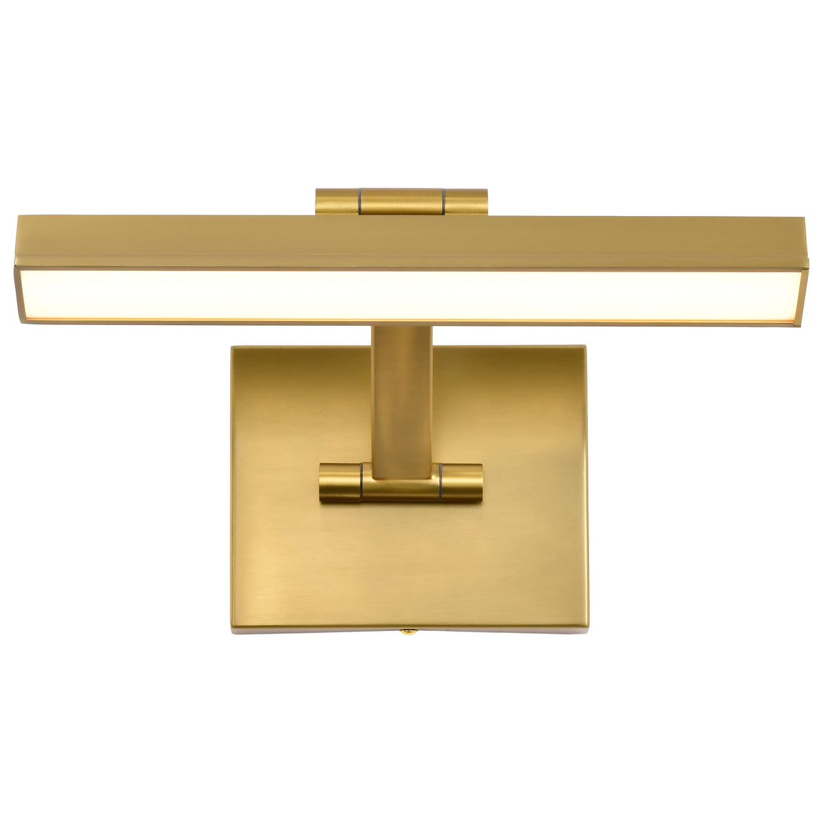 Hazel - 1 Foot LED Picture Light - 3 CCT Selectable - Vintage Brass Finish - Acrylic Lens