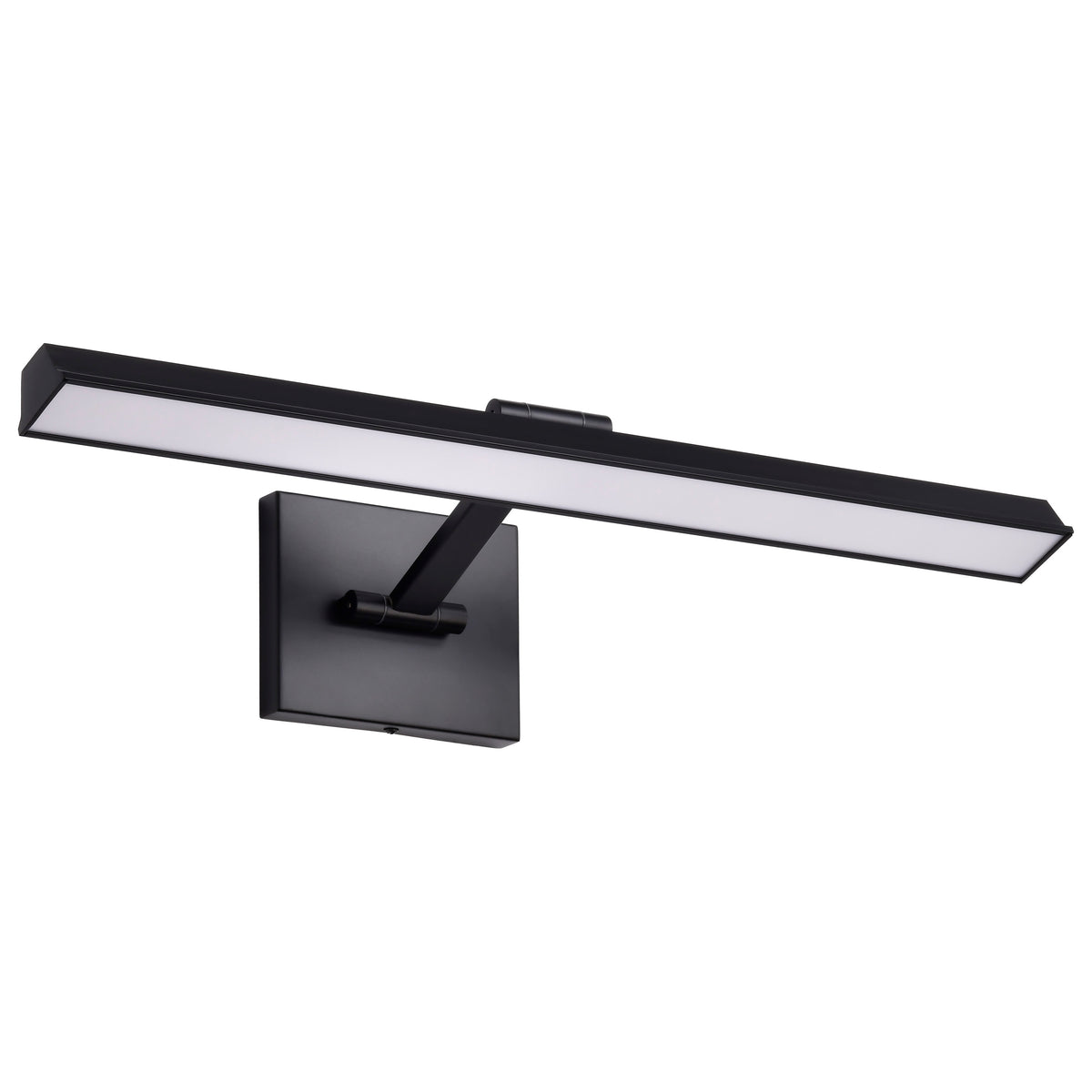 Hazel - 2 Foot LED Picture Light - 3 Selectable - Black Finish - Acrylic Lens