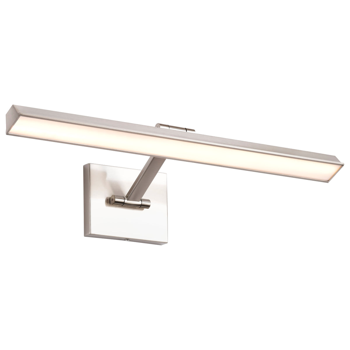 Hazel - 2 Foot LED Picture Light - 3 CCT Selectable - Brushed Nickel Finish - Acrylic Lens