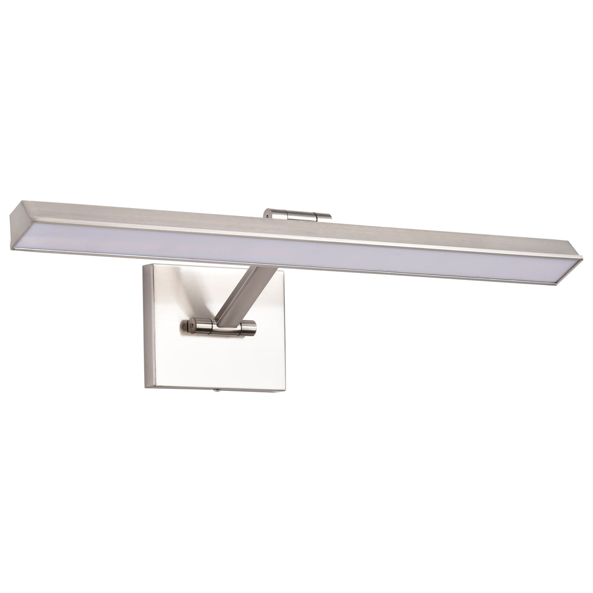 Hazel - 2 Foot LED Picture Light - 3 CCT Selectable - Brushed Nickel Finish - Acrylic Lens