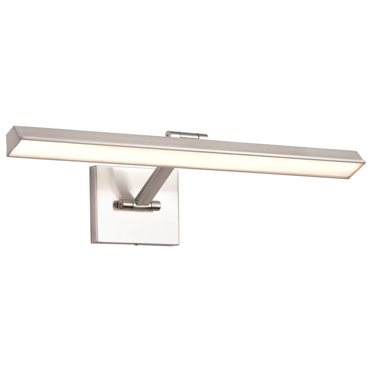 Hazel - 2 Foot LED Picture Light - 3 CCT Selectable - Brushed Nickel Finish - Acrylic Lens