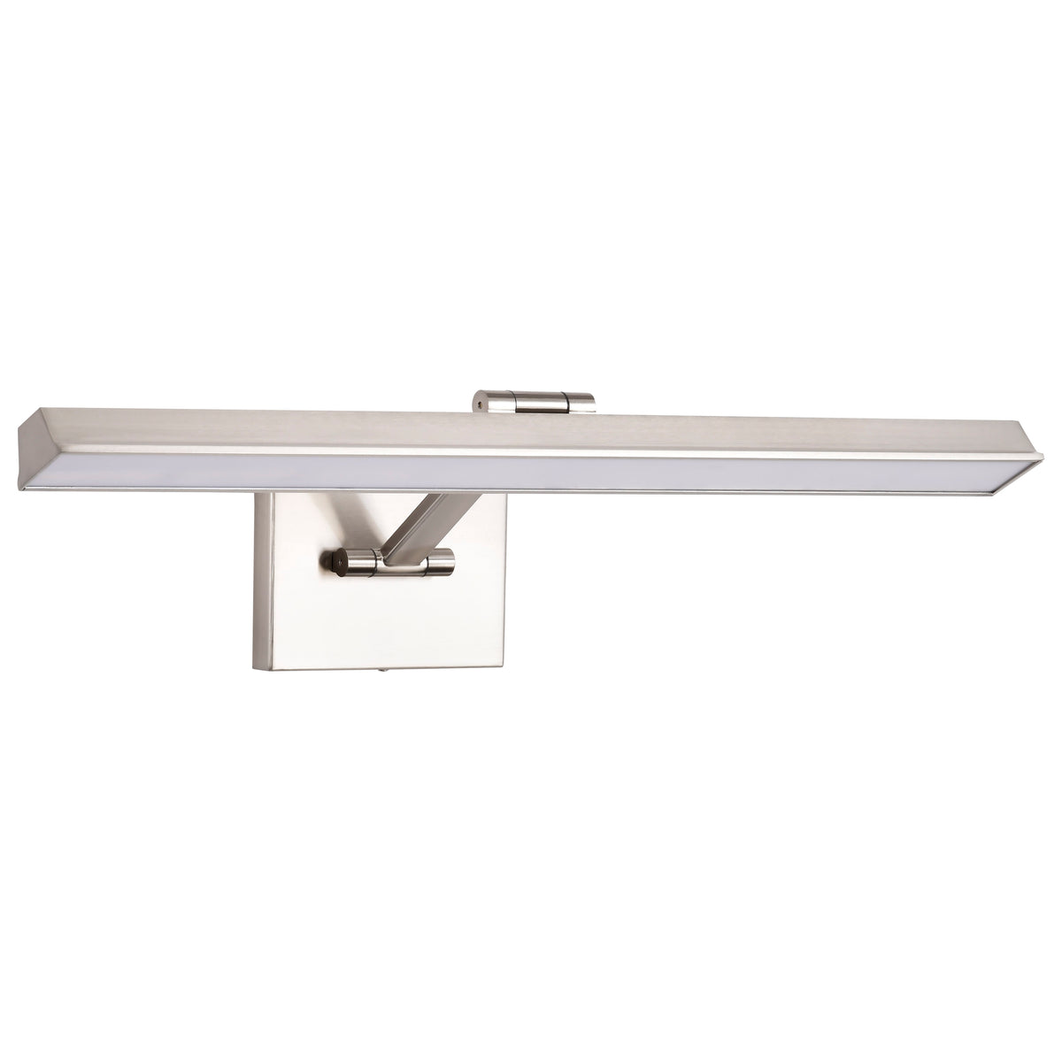 Hazel - 2 Foot LED Picture Light - 3 CCT Selectable - Brushed Nickel Finish - Acrylic Lens