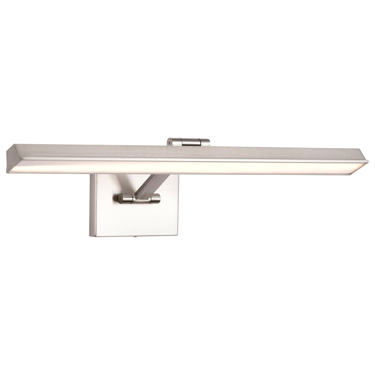 Hazel - 2 Foot LED Picture Light - 3 CCT Selectable - Brushed Nickel Finish - Acrylic Lens