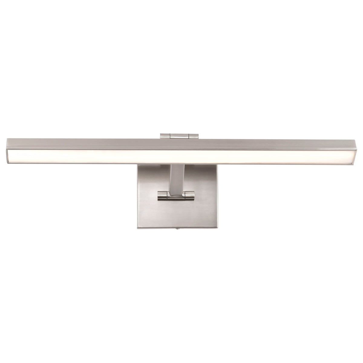 Hazel - 2 Foot LED Picture Light - 3 CCT Selectable - Brushed Nickel Finish - Acrylic Lens