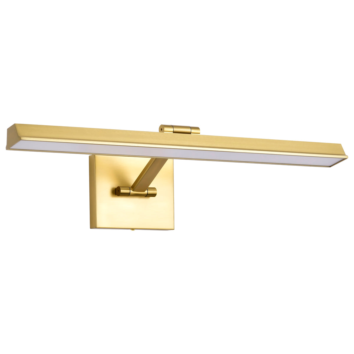 Hazel - 2 Foot LED Picture Light - 3 CCT Selectable - Vintage Brass Finish - Acrylic Lens