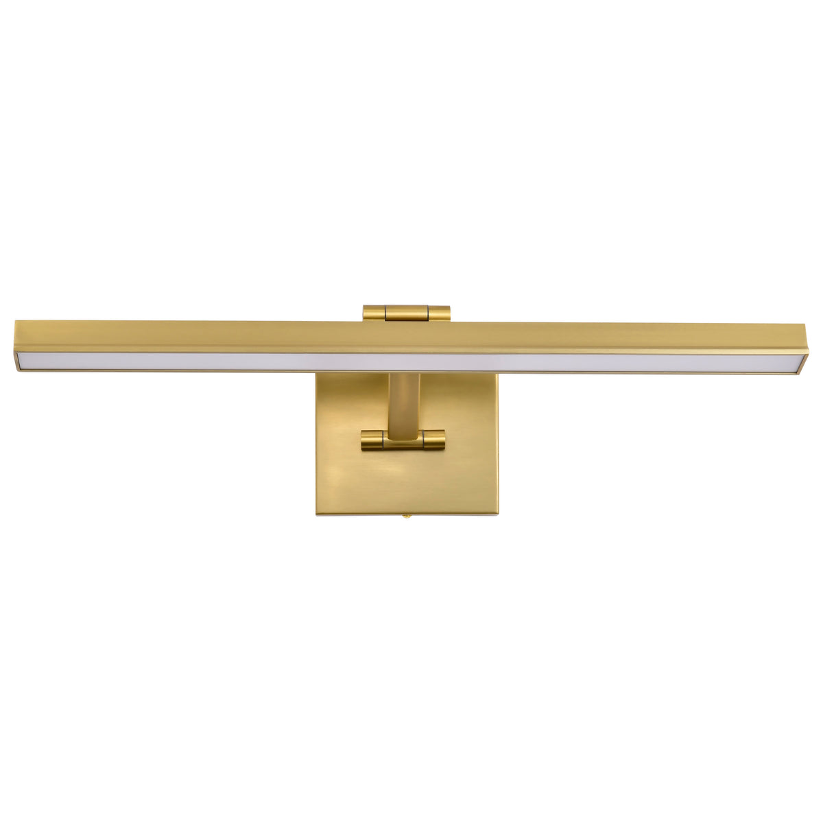 Hazel - 2 Foot LED Picture Light - 3 CCT Selectable - Vintage Brass Finish - Acrylic Lens