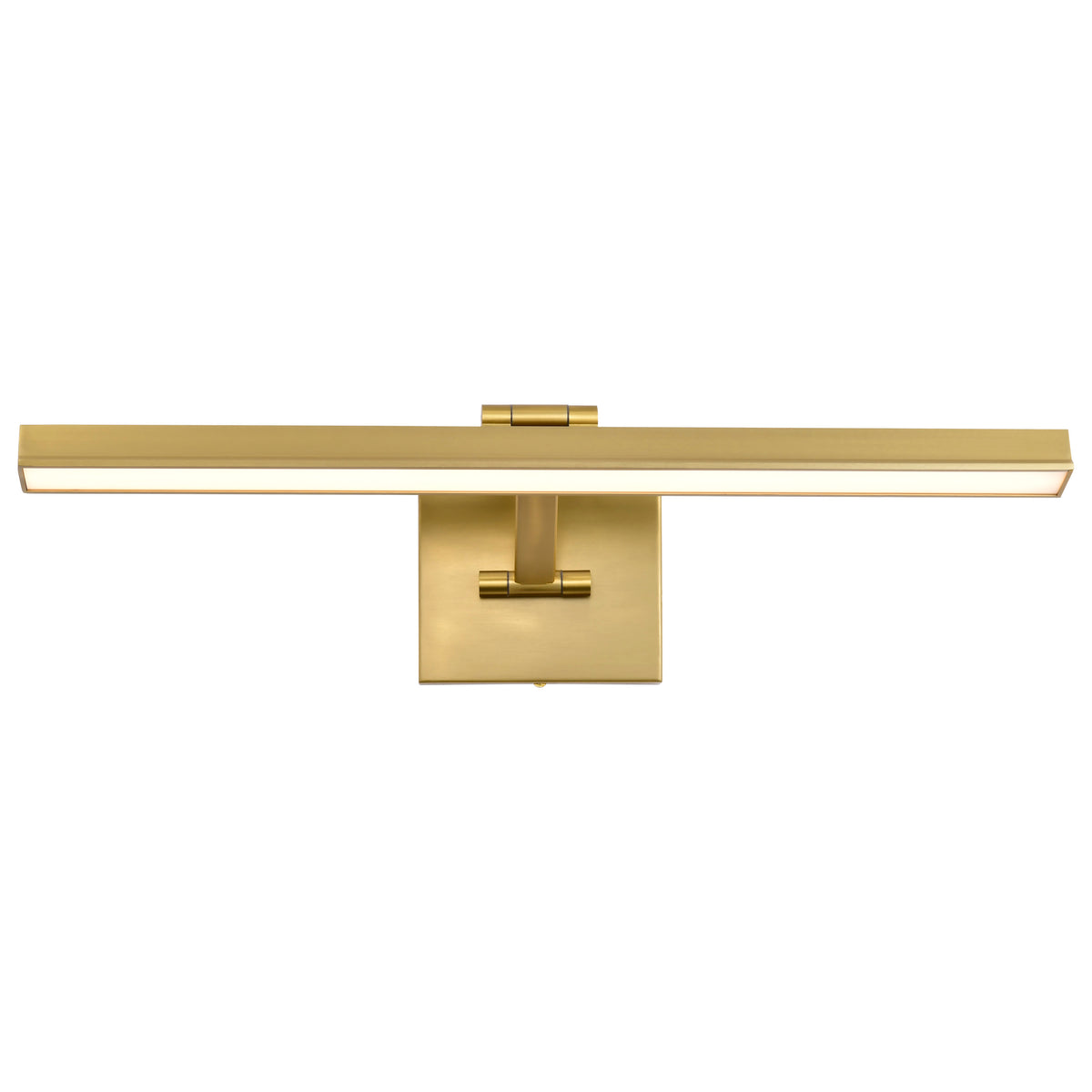Hazel - 2 Foot LED Picture Light - 3 CCT Selectable - Vintage Brass Finish - Acrylic Lens