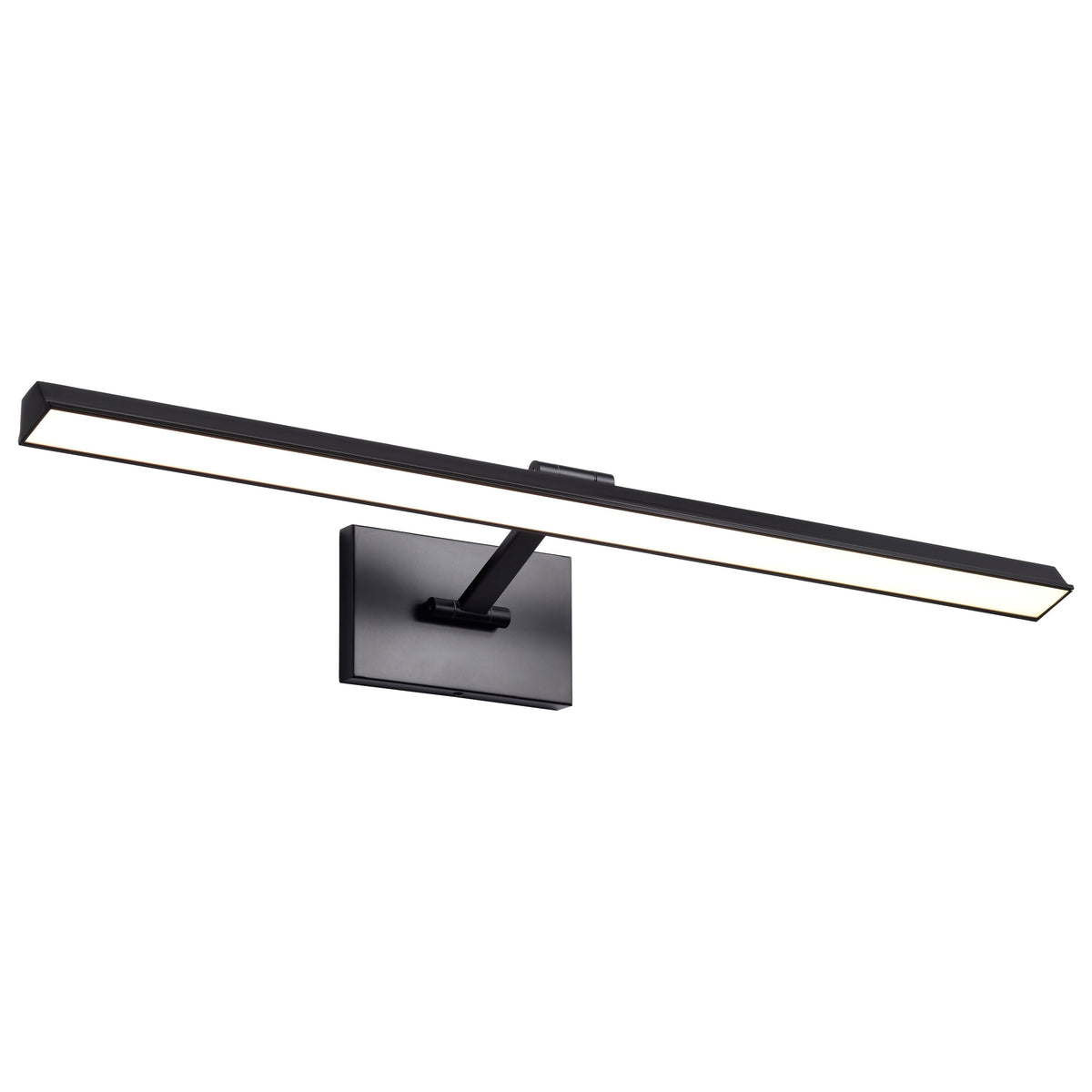Hazel - 3 Foot LED Picture Light - 3 CCT Selectable - Black Finish - Acrylic Lens