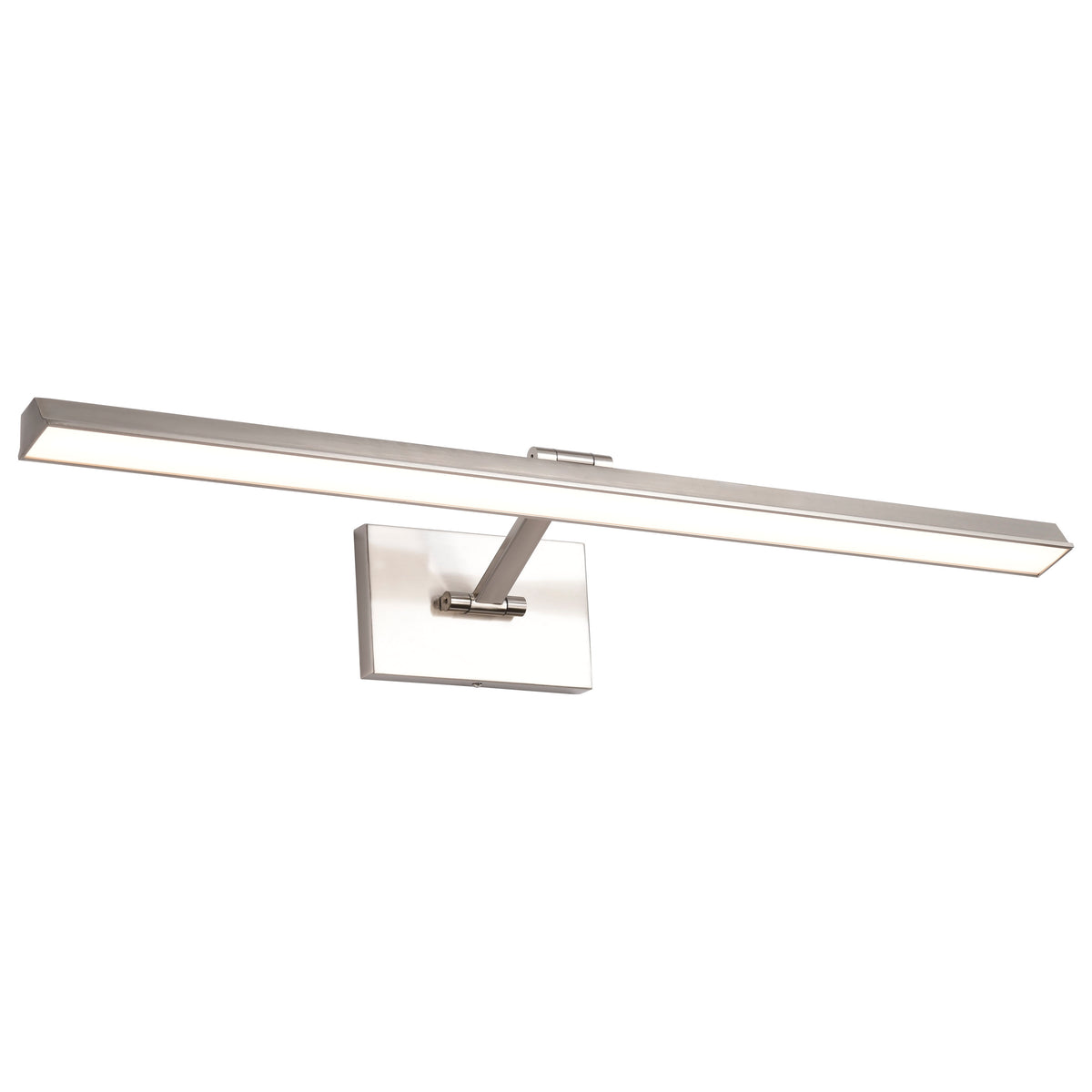 Hazel - 3 Foot LED Picture Light - 3 CCT Selectable - Brushed Nickel Finish - Acrylic Lens