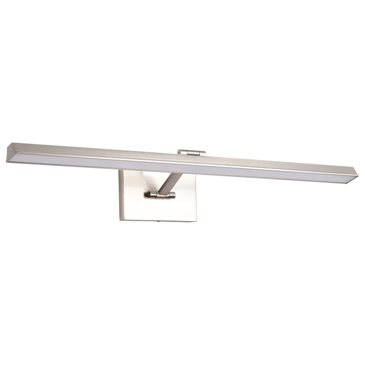 Hazel - 3 Foot LED Picture Light - 3 CCT Selectable - Brushed Nickel Finish - Acrylic Lens