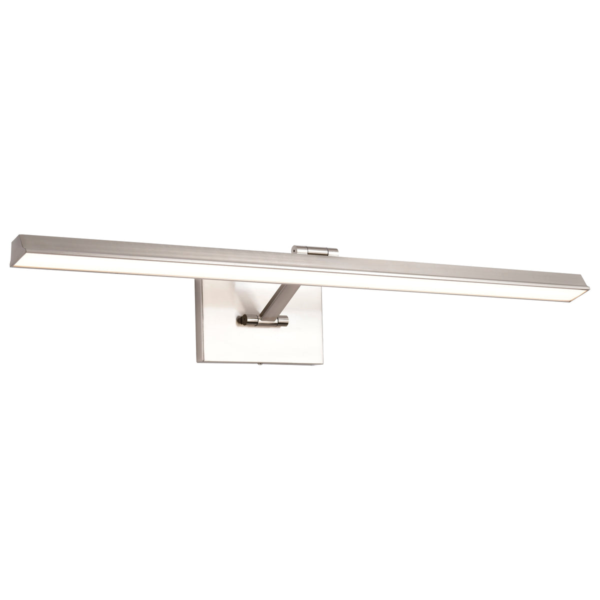 Hazel - 3 Foot LED Picture Light - 3 CCT Selectable - Brushed Nickel Finish - Acrylic Lens