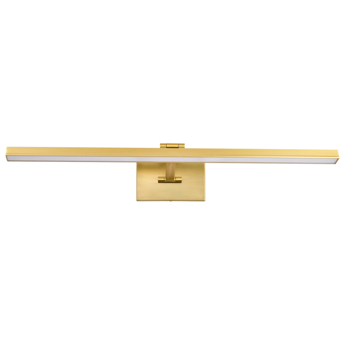 Hazel - 3 Foot LED Picture Light - 3 CCT Selectable - Vintage Brass Finish - Acrylic Lens