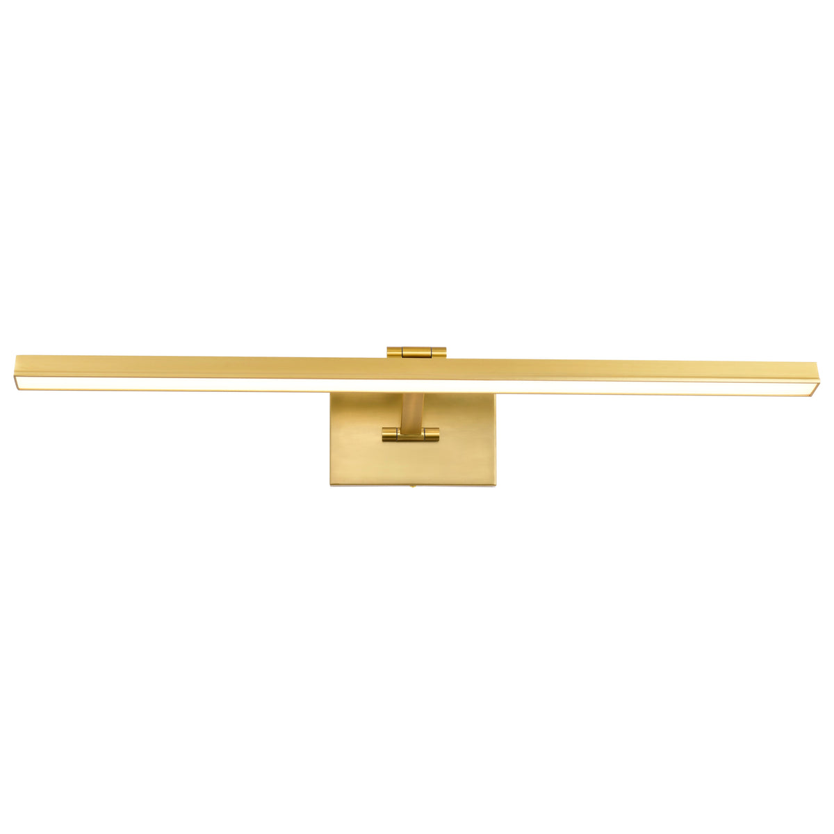 Hazel - 3 Foot LED Picture Light - 3 CCT Selectable - Vintage Brass Finish - Acrylic Lens