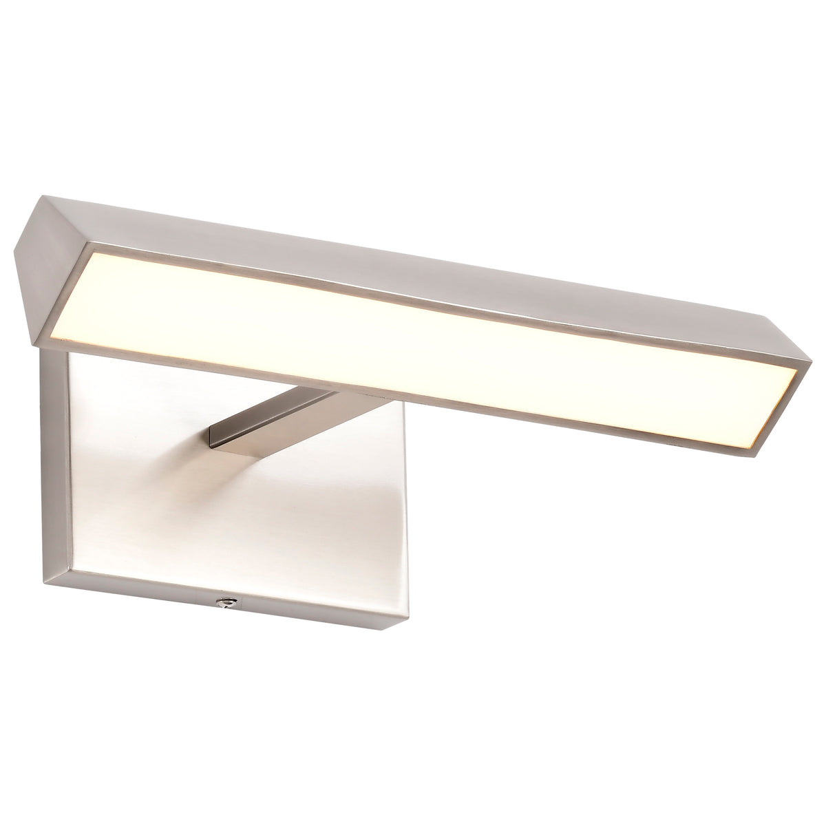 Mila - 1 Foot LED Picture Light - 3 CCT Selectable - Brushed Nickel Finish - Acrylic Lens