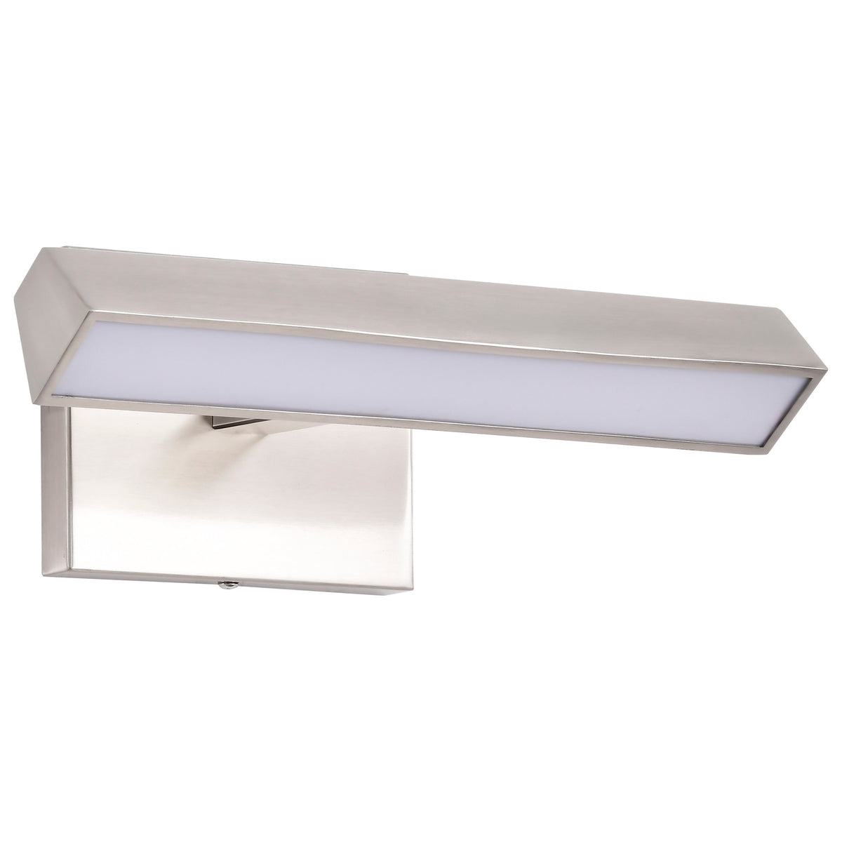 Mila - 1 Foot LED Picture Light - 3 CCT Selectable - Brushed Nickel Finish - Acrylic Lens