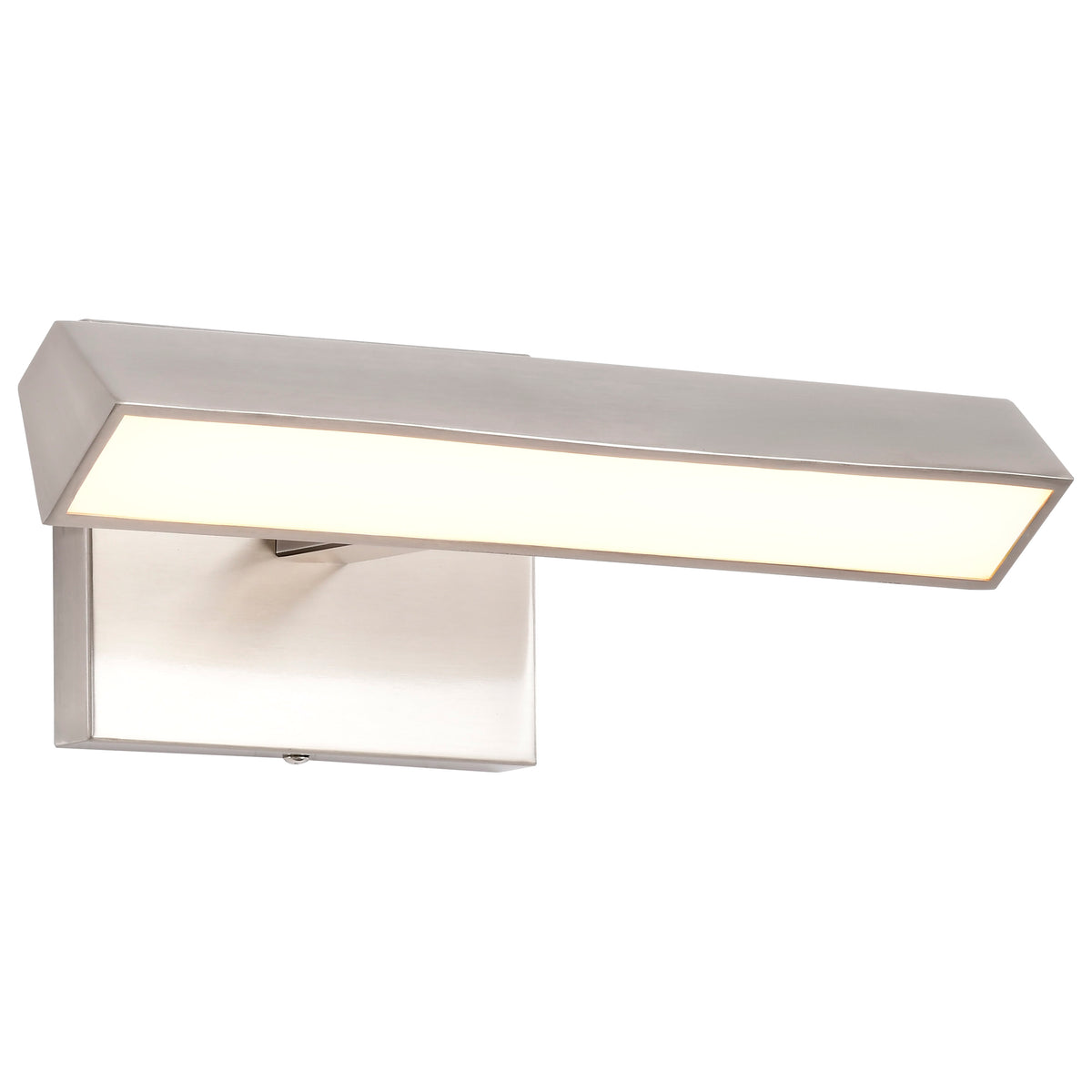 Mila - 1 Foot LED Picture Light - 3 CCT Selectable - Brushed Nickel Finish - Acrylic Lens
