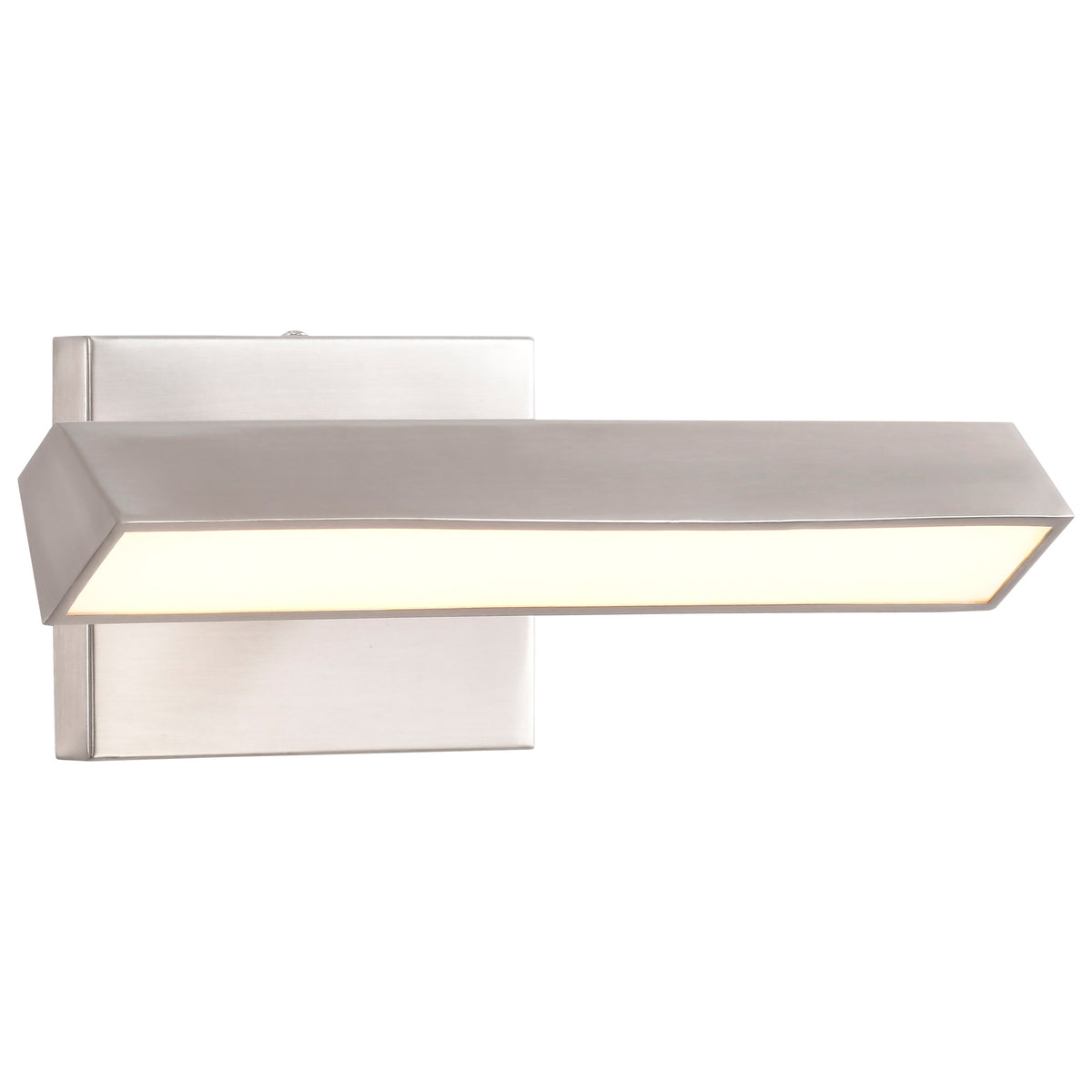 Mila - 1 Foot LED Picture Light - 3 CCT Selectable - Brushed Nickel Finish - Acrylic Lens