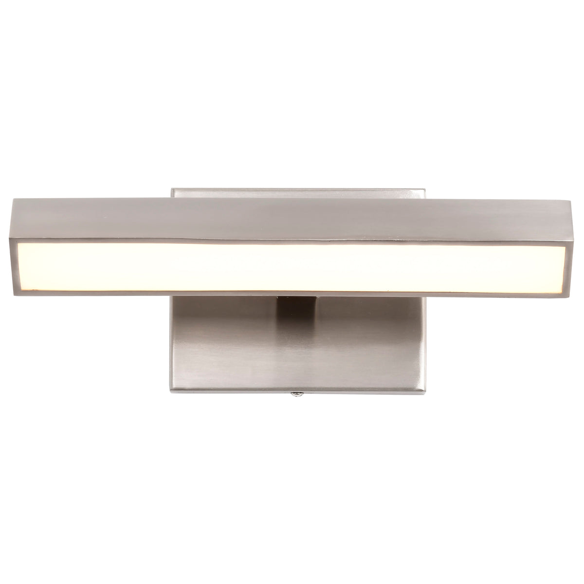 Mila - 1 Foot LED Picture Light - 3 CCT Selectable - Brushed Nickel Finish - Acrylic Lens