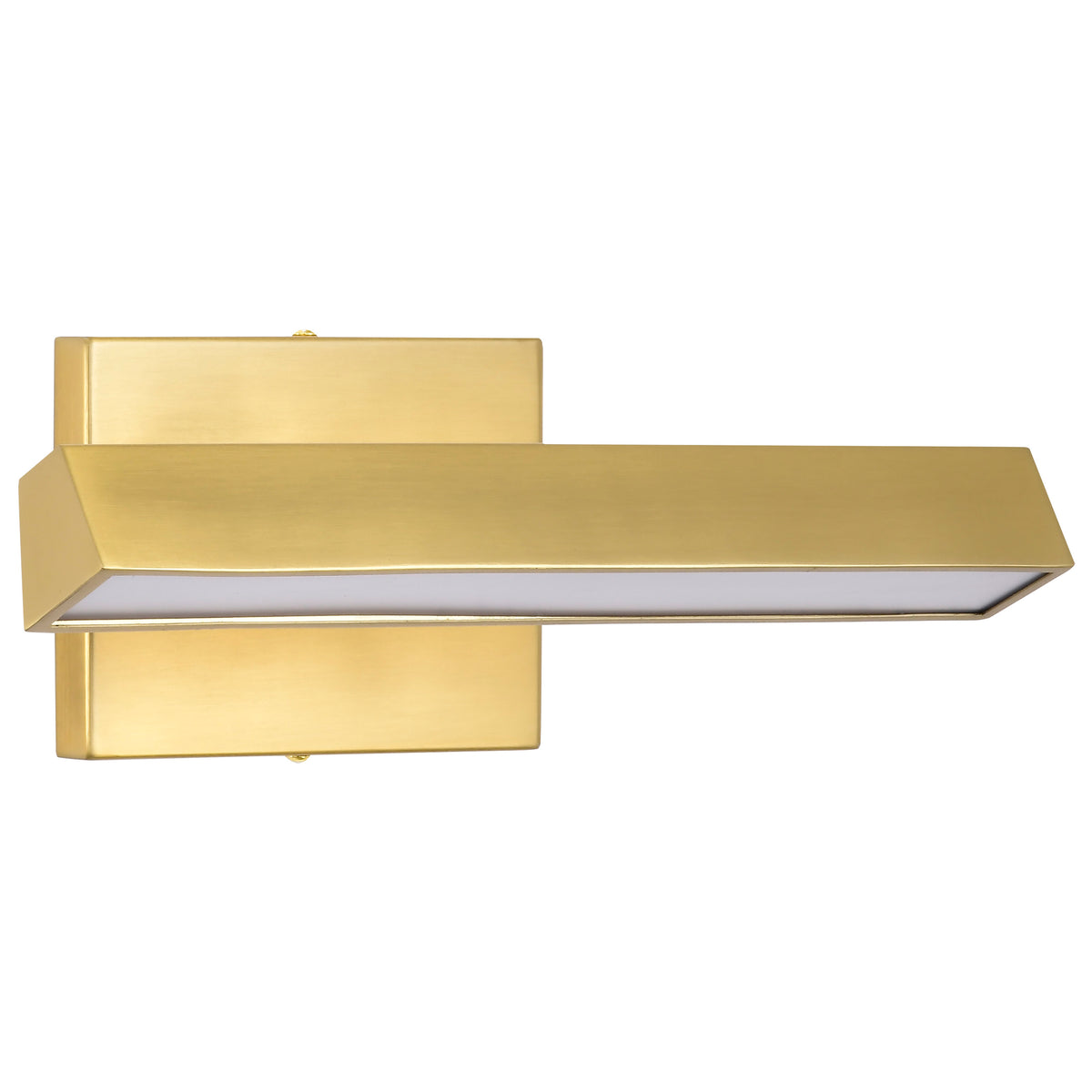 Mila - 1 Foot LED Picture Light - 3 CCT Selectable - Vintage Brass Finish - Acrylic Lens