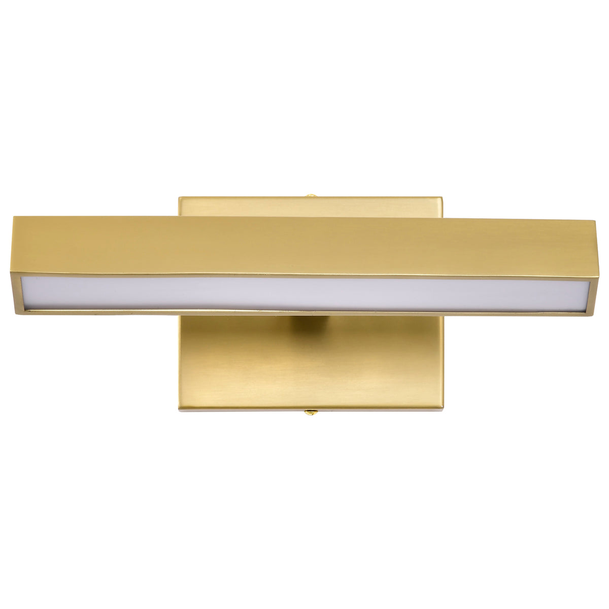 Mila - 1 Foot LED Picture Light - 3 CCT Selectable - Vintage Brass Finish - Acrylic Lens
