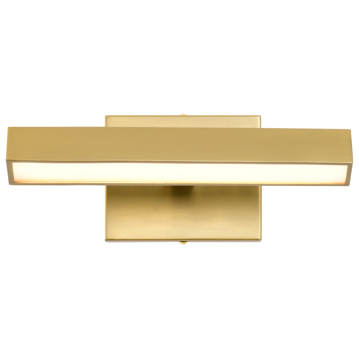 Mila - 1 Foot LED Picture Light - 3 CCT Selectable - Vintage Brass Finish - Acrylic Lens