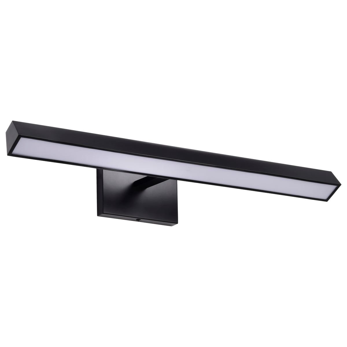 Mila - 2 Foot LED Picture Light - 3 Selectable - Black Finish - Acrylic Lens for commercial spaces and offices