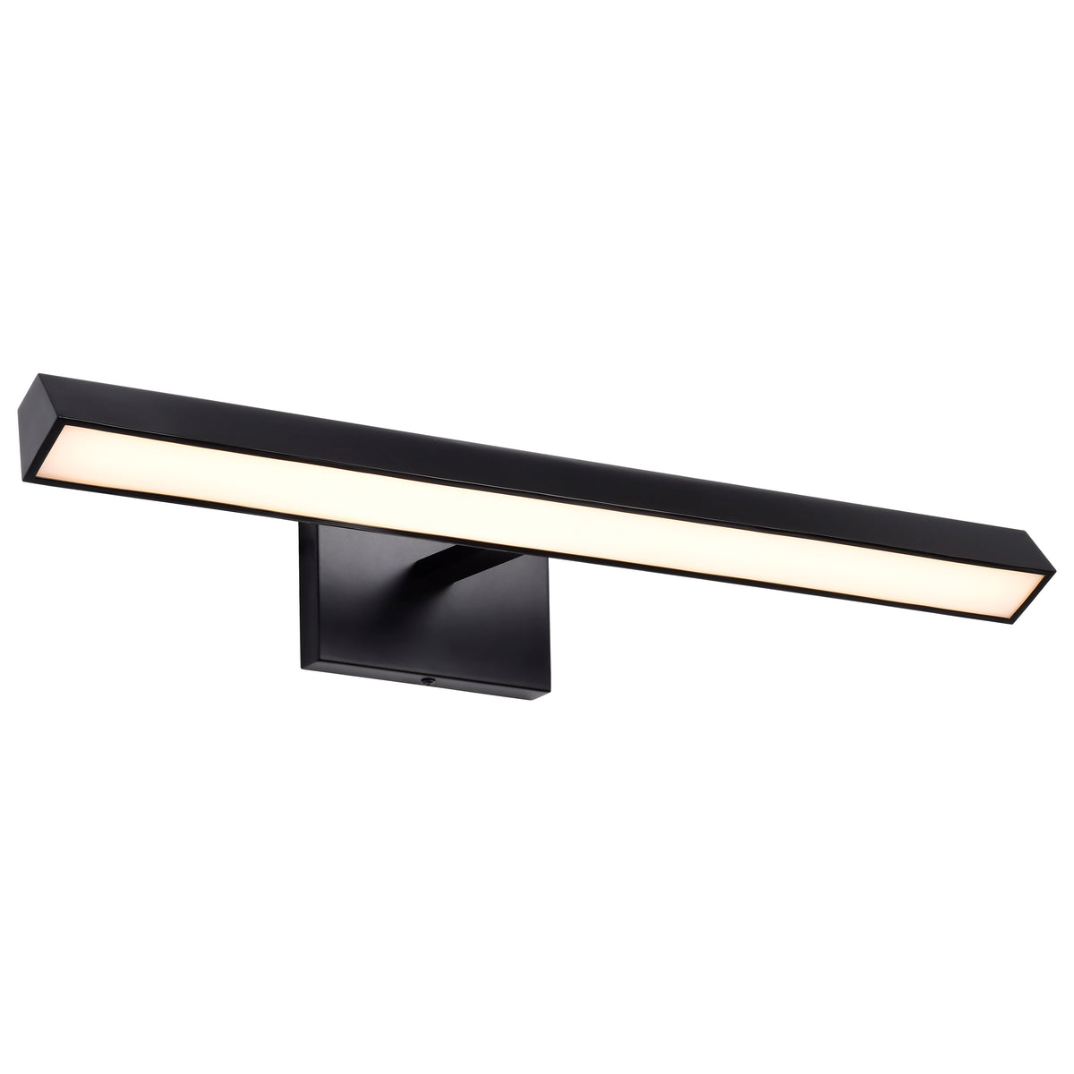 Mila - 2 Foot LED Picture Light - 3 CCT Selectable - Black Finish - Acrylic Lens