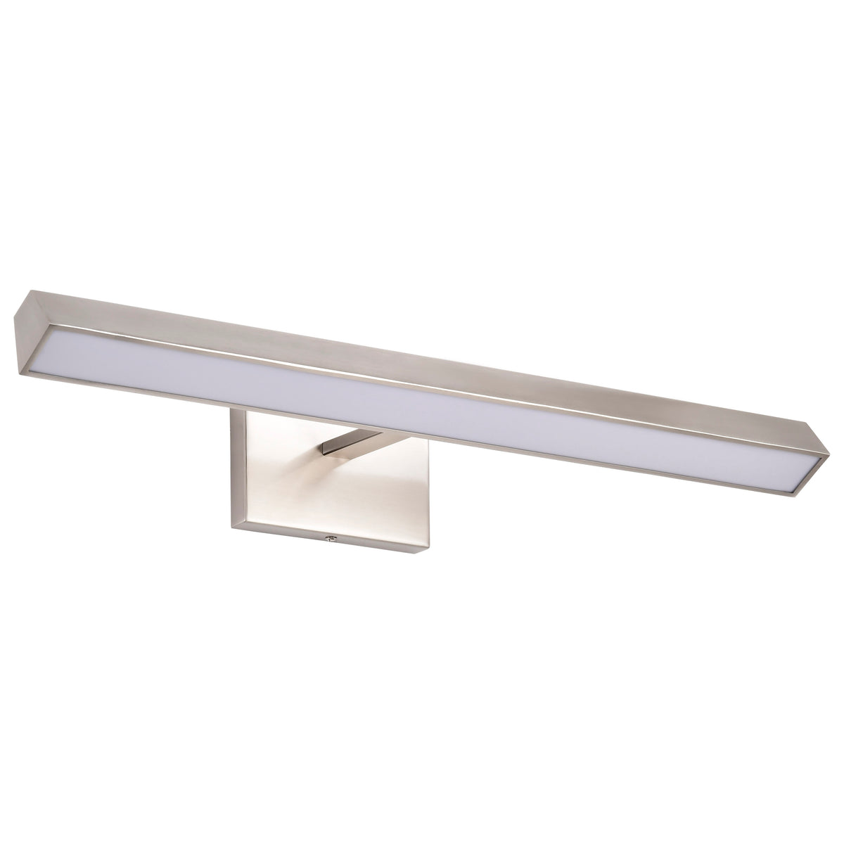 Mila - 2 Foot LED Picture Light - 3 Selectable - Brushed Nickel Finish - Acrylic Lens