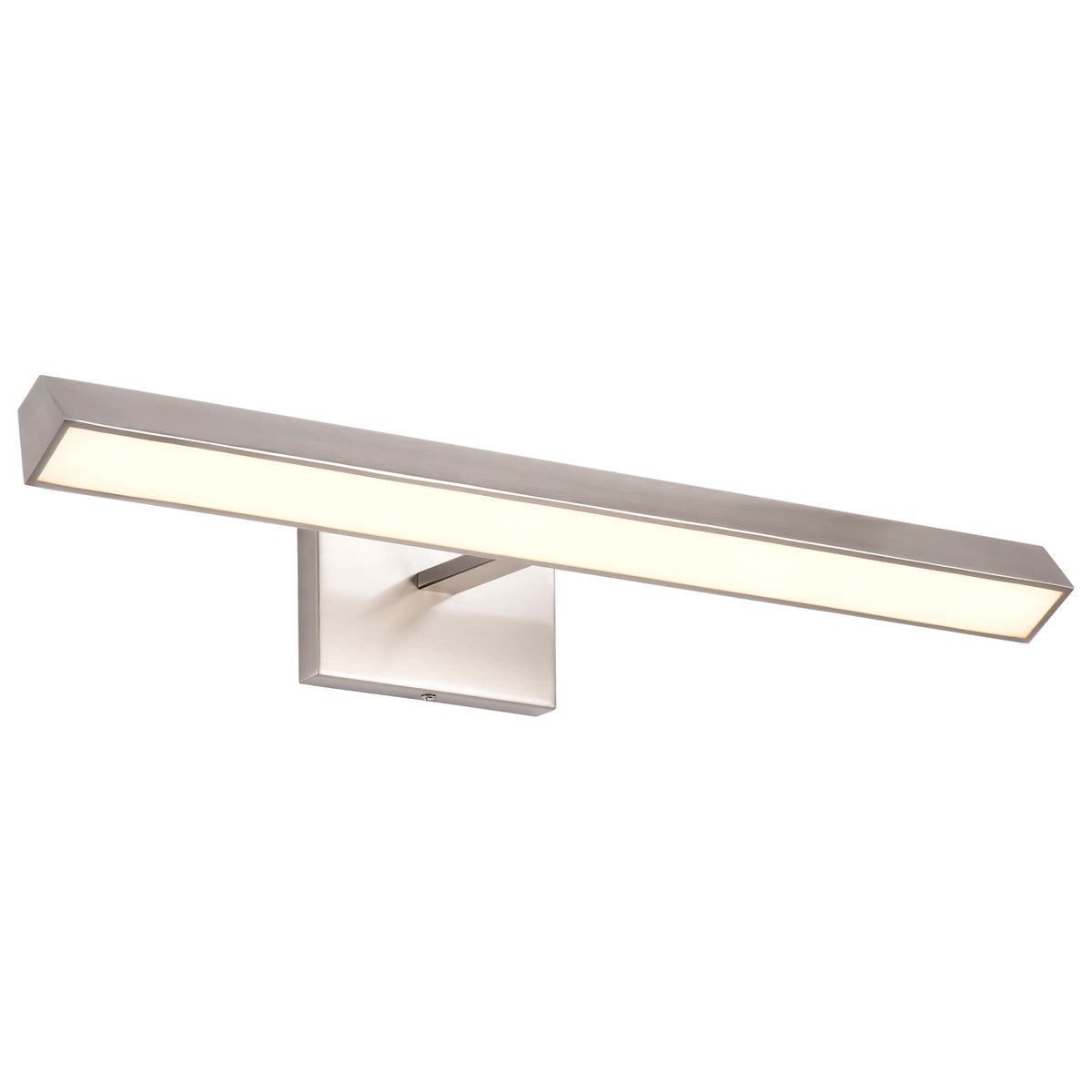 Mila - 2 Foot LED Picture Light - 3 CCT Selectable - Brushed Nickel Finish - Acrylic Lens