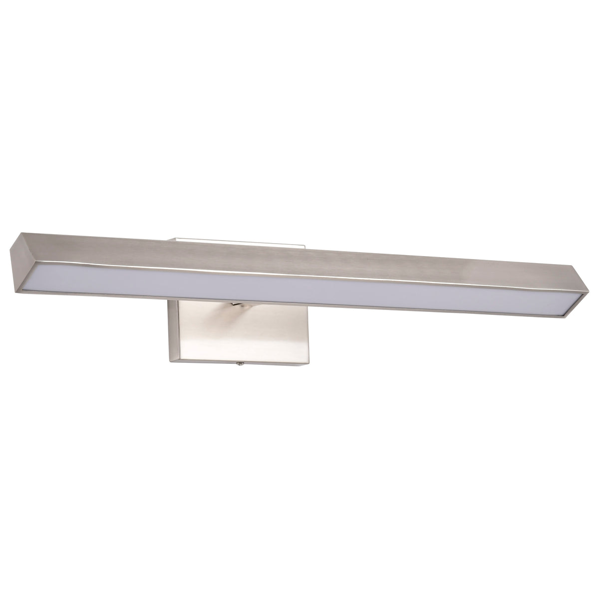 Mila - 2 Foot LED Picture Light - 3 CCT Selectable - Brushed Nickel Finish - Acrylic Lens