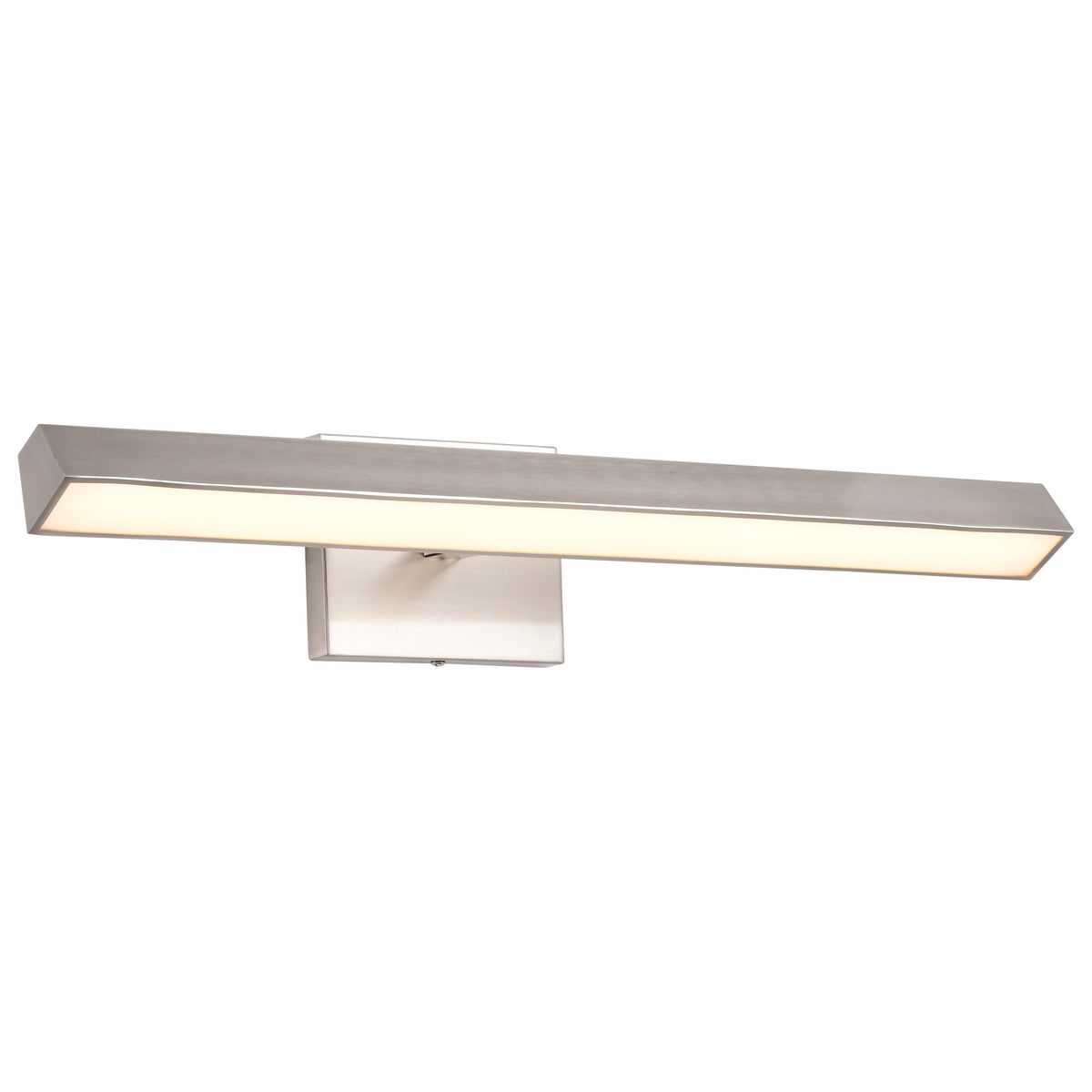 Mila - 2 Foot LED Picture Light - 3 CCT Selectable - Brushed Nickel Finish - Acrylic Lens