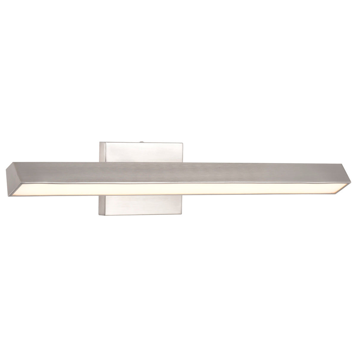 Mila - 2 Foot LED Picture Light - 3 CCT Selectable - Brushed Nickel Finish - Acrylic Lens
