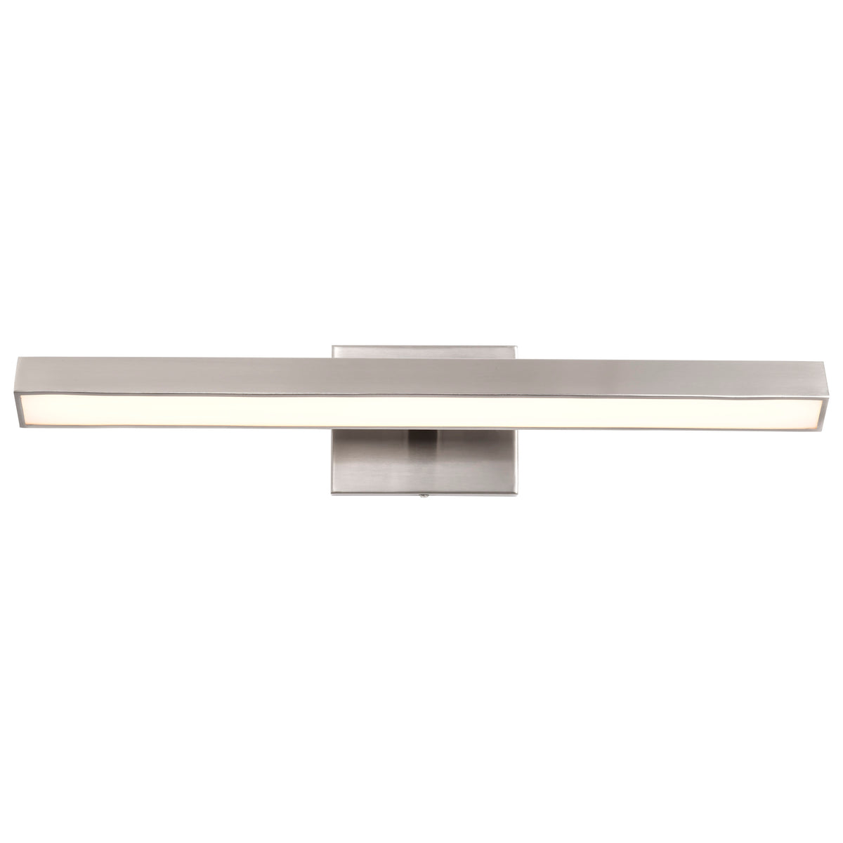 Mila - 2 Foot LED Picture Light - 3 CCT Selectable - Brushed Nickel Finish - Acrylic Lens