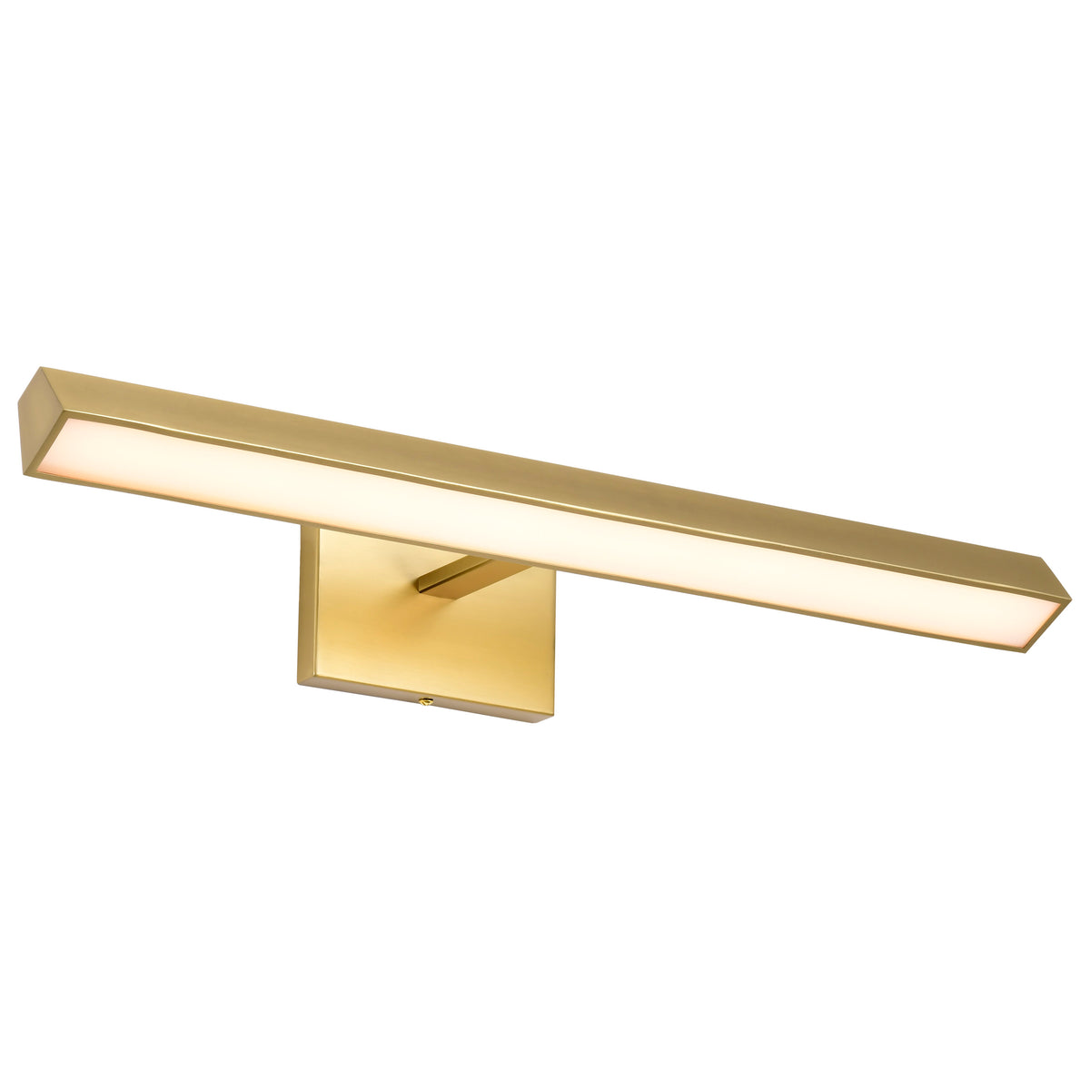 Mila - 2 Foot LED Picture Light - 3 CCT Selectable - Vintage Brass Finish - Acrylic Lens