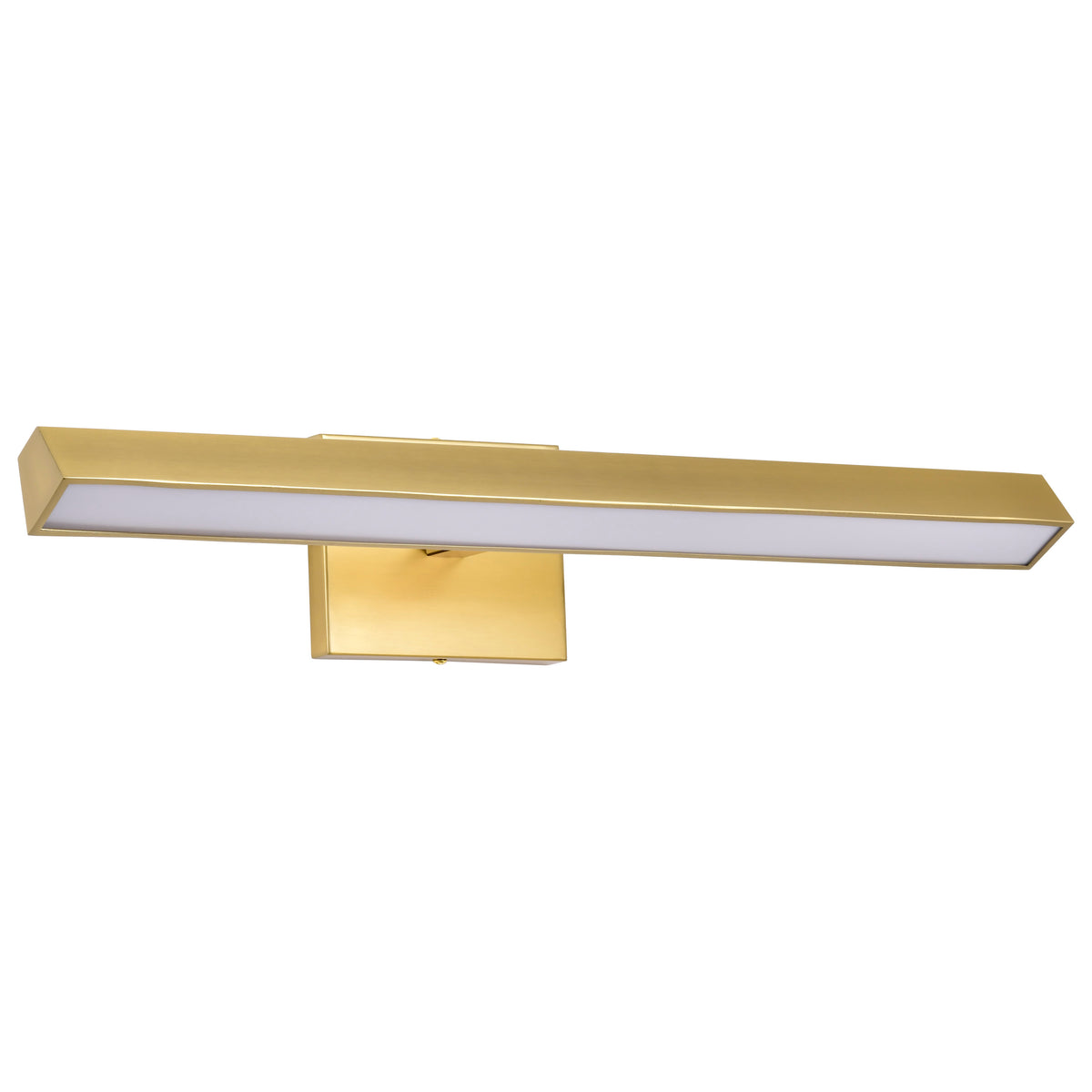 Mila - 2 Foot LED Picture Light - 3 CCT Selectable - Vintage Brass Finish - Acrylic Lens