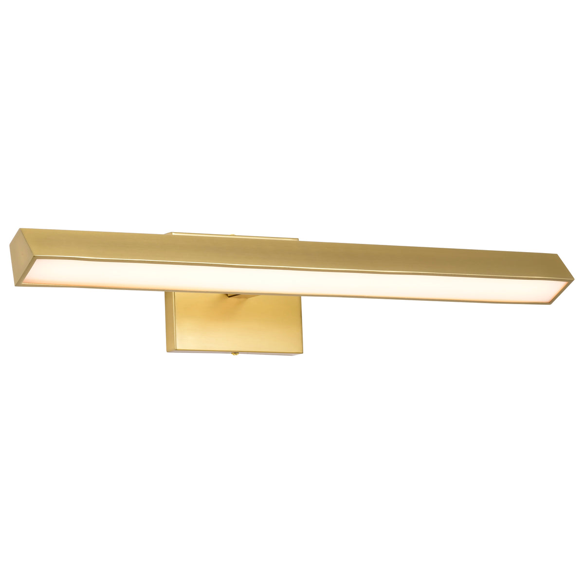 Mila - 2 Foot LED Picture Light - 3 CCT Selectable - Vintage Brass Finish - Acrylic Lens