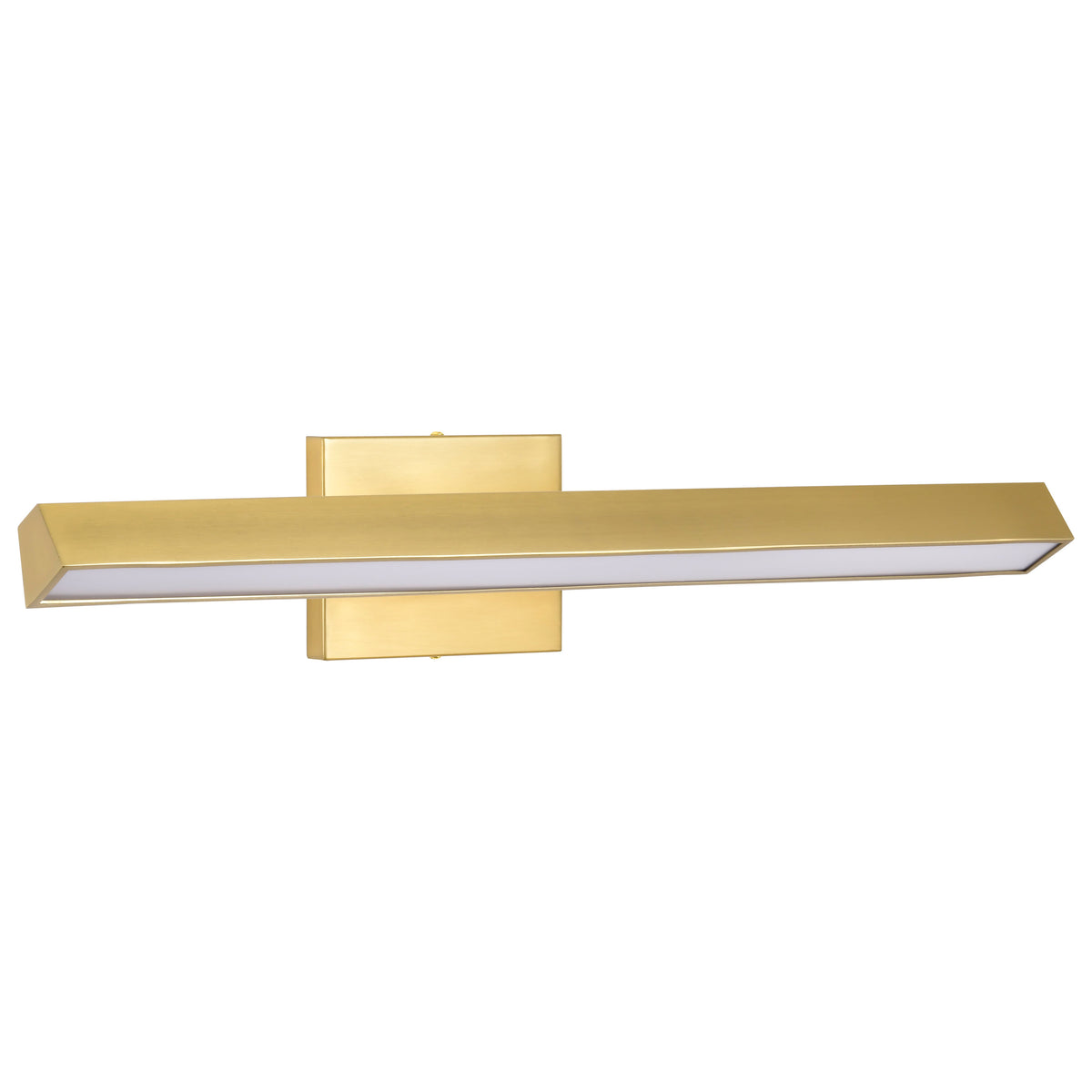 Mila - 2 Foot LED Picture Light - 3 CCT Selectable - Vintage Brass Finish - Acrylic Lens