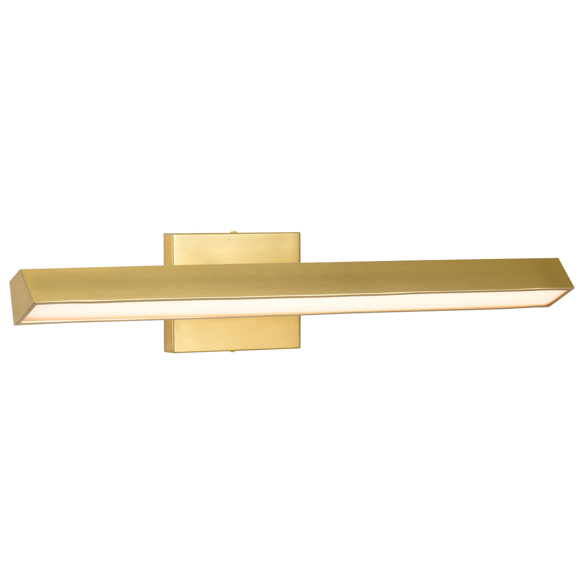 Mila - 2 Foot LED Picture Light - 3 CCT Selectable - Vintage Brass Finish - Acrylic Lens