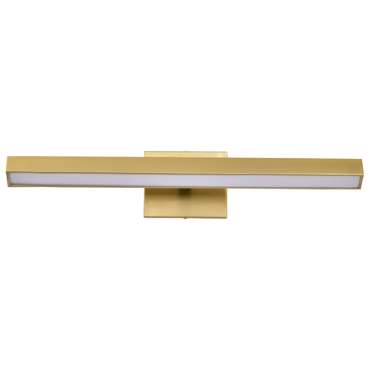 Mila - 2 Foot LED Picture Light - 3 CCT Selectable - Vintage Brass Finish - Acrylic Lens