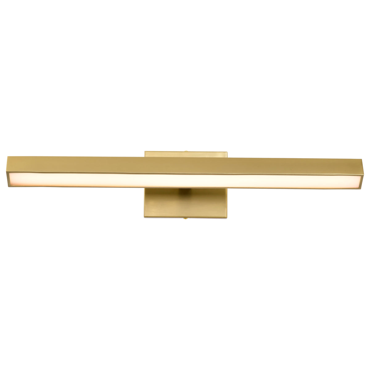 Mila - 2 Foot LED Picture Light - 3 CCT Selectable - Vintage Brass Finish - Acrylic Lens