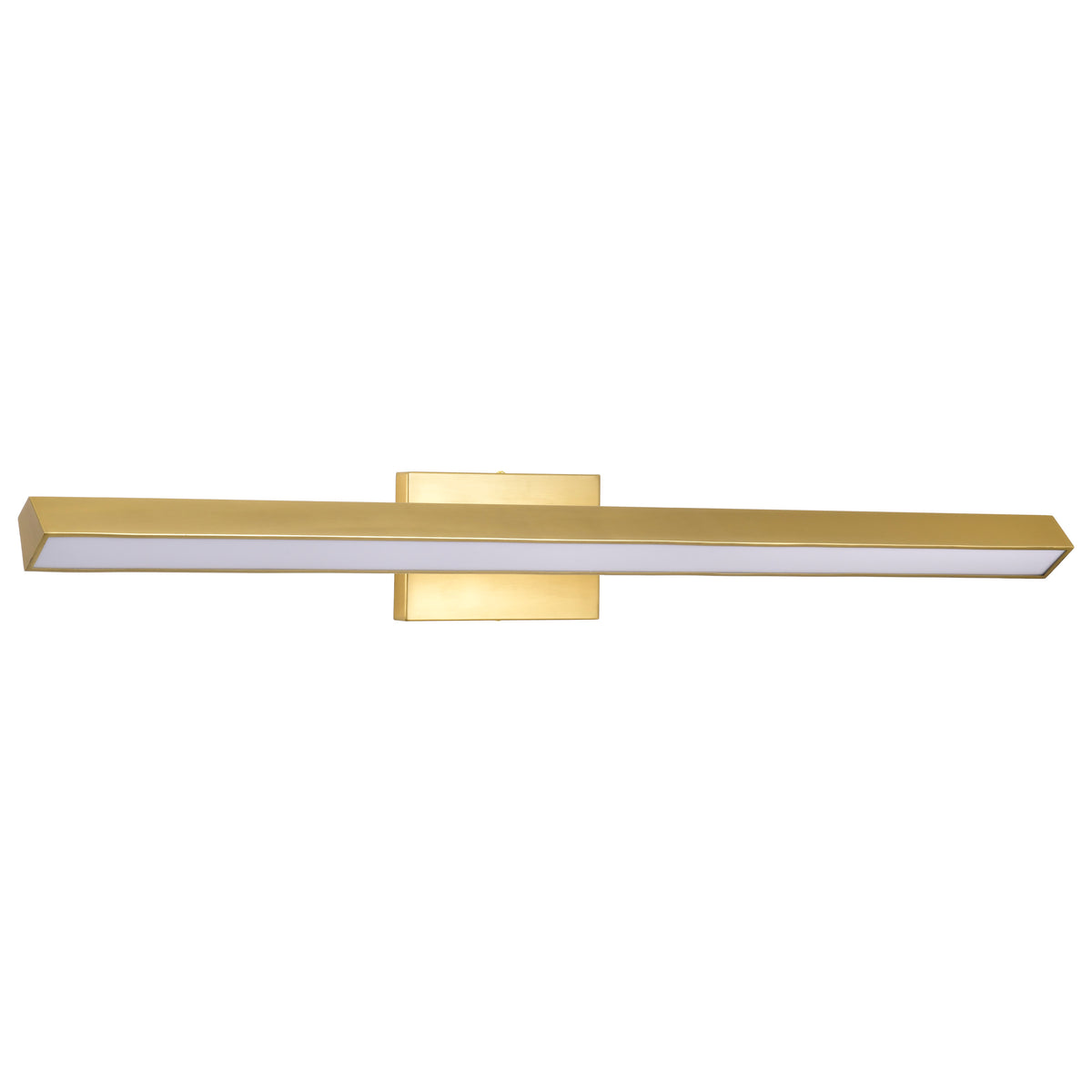 Mila - 3 Foot LED Picture Light - 3 CCT Selectable - Vintage Brass Finish - Acrylic Lens