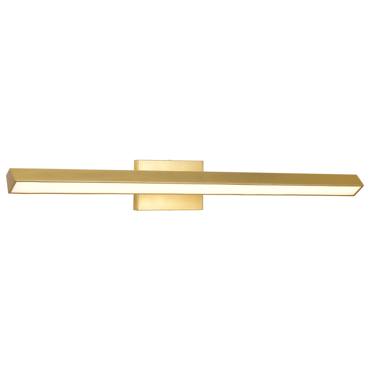 Mila - 3 Foot LED Picture Light - 3 CCT Selectable - Vintage Brass Finish - Acrylic Lens