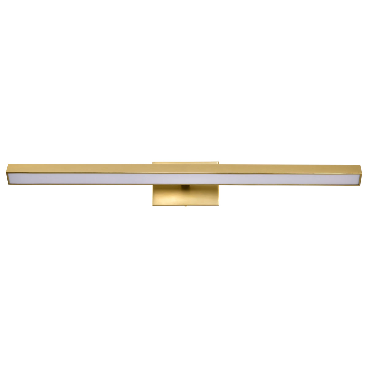 Mila - 3 Foot LED Picture Light - 3 CCT Selectable - Vintage Brass Finish - Acrylic Lens
