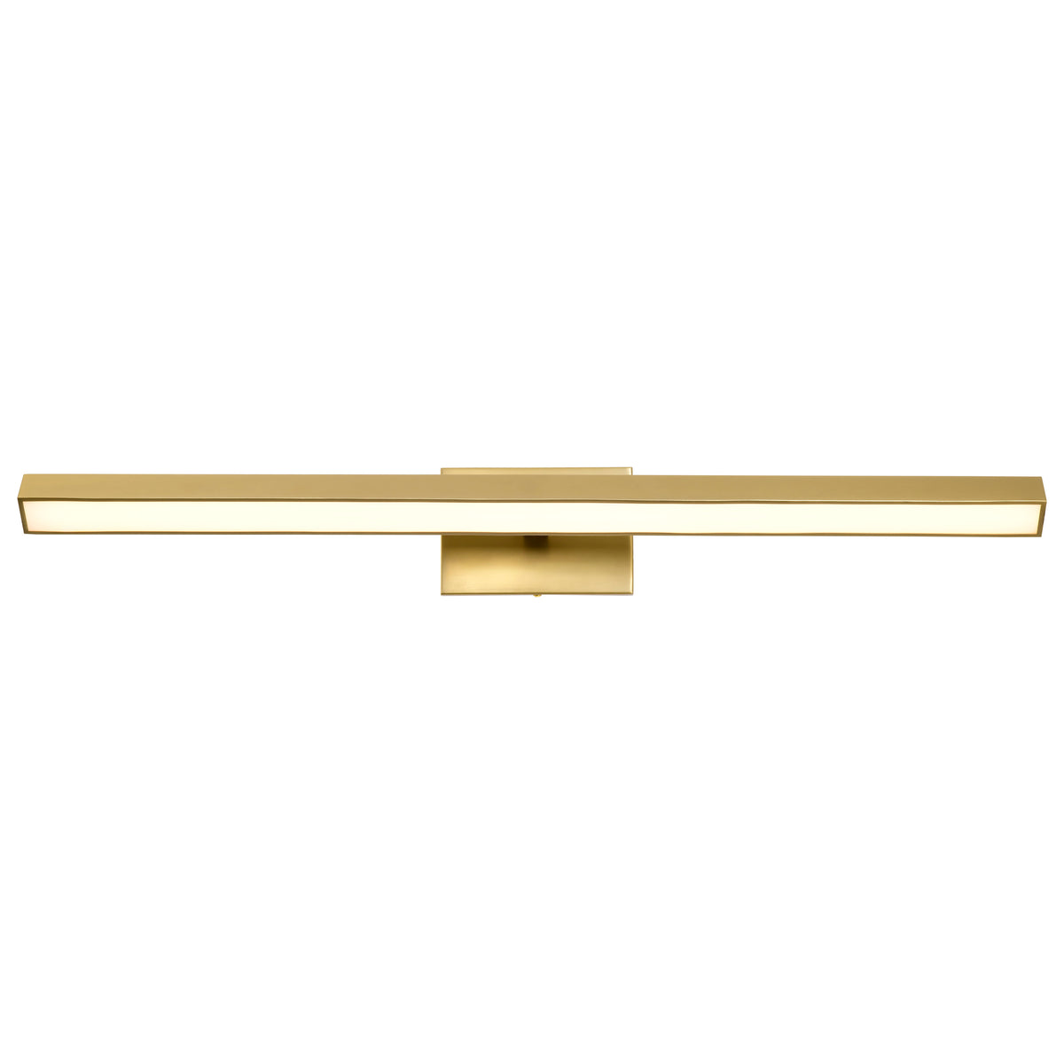 Mila - 3 Foot LED Picture Light - 3 CCT Selectable - Vintage Brass Finish - Acrylic Lens