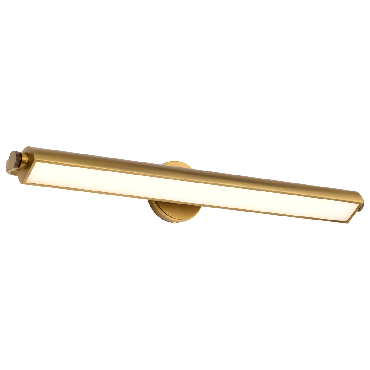 Auden - 36 Inch LED Vanity - 3 CCT Selectable - Vintage Brass Finish - Acrylic Lens