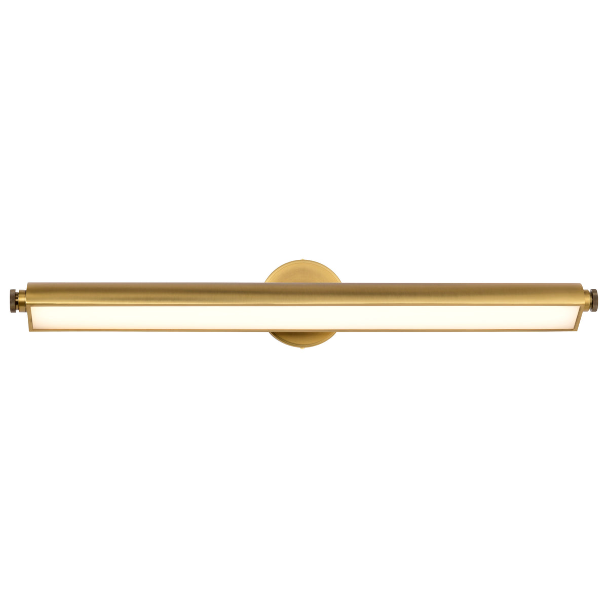 Auden - 36 Inch LED Vanity - 3 CCT Selectable - Vintage Brass Finish - Acrylic Lens