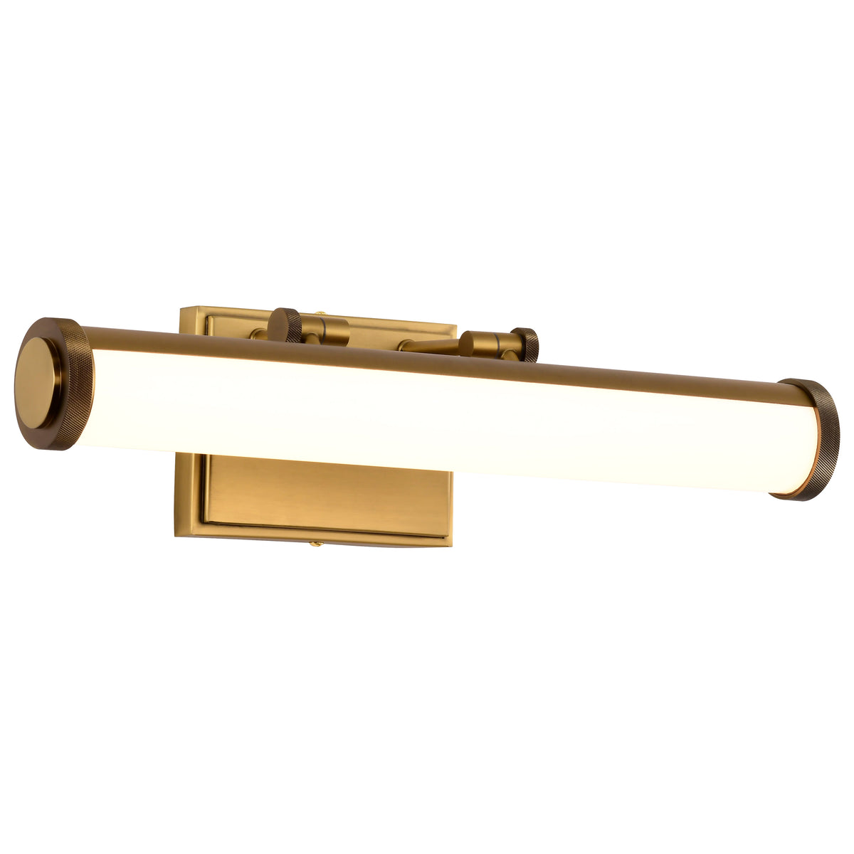 Cora - 18 Inch LED Vanity - 3 CCT Selectable - Vintage Brass Finish - Acrylic Lens