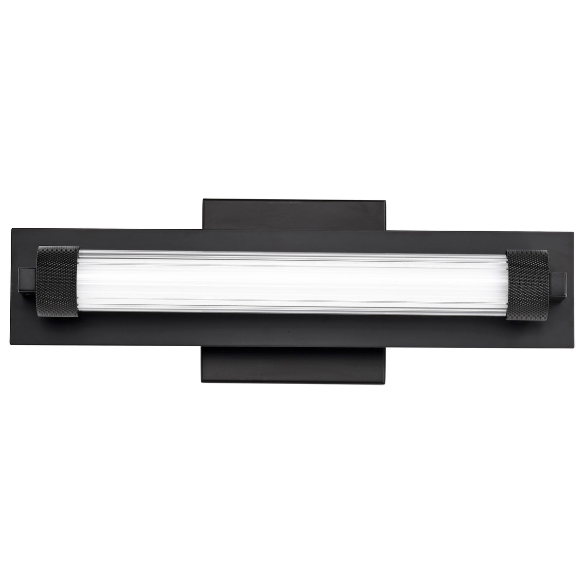 Larissa - 14 Inch LED Vanity - 3000K CCT - Black Finish - Opaque Glass