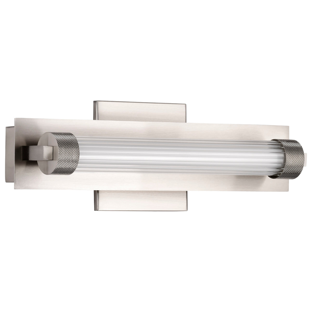 Larissa - 14 Inch LED Vanity - 3000K CCT - Brushed Nickel Finish - Opaque Glass