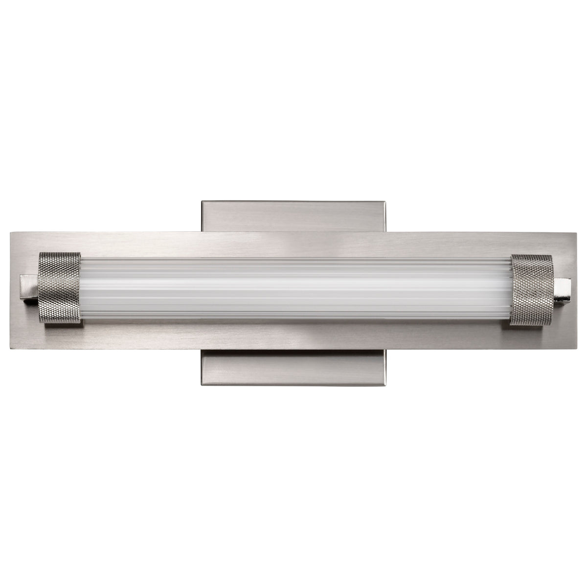 Larissa - 14 Inch LED Vanity - 3000K CCT - Brushed Nickel Finish - Opaque Glass